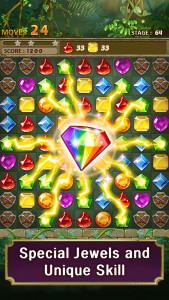 اسکرین شات بازی Jewels Jungle : Match 3 Puzzle 5