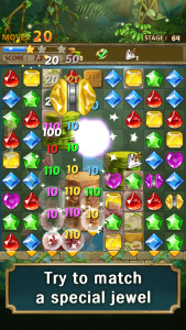 اسکرین شات 2 بازی Jewels Jungle : Match 3 Puzzle