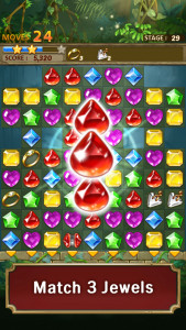 اسکرین شات بازی Jewels Jungle : Match 3 Puzzle 1