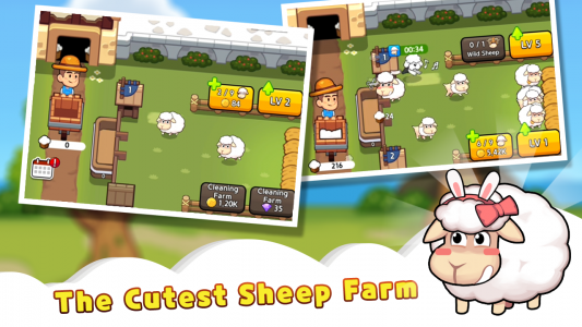 اسکرین شات بازی Sheep Farm : Idle Game 1