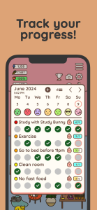 اسکرین شات 2 برنامه Habit Rabbit: Habit Tracker