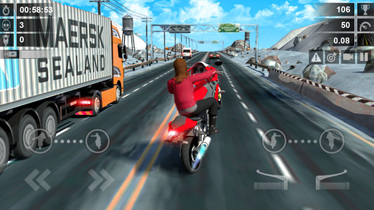 اسکرین شات 4 برنامه Road Rush - Street Bike Race