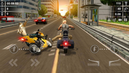 اسکرین شات 2 برنامه Road Rush - Street Bike Race