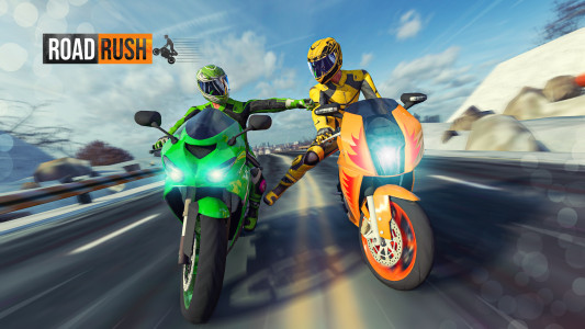 اسکرین شات 7 برنامه Road Rush - Street Bike Race