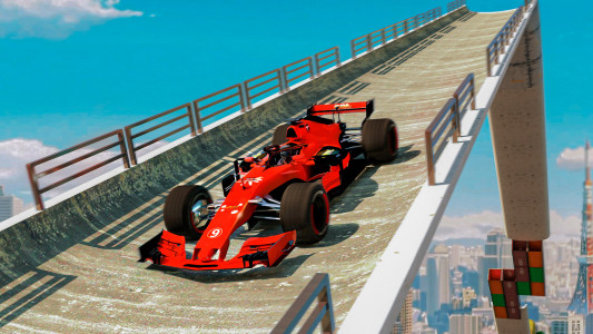 اسکرین شات 1 برنامه Mega Ramp - Formula Car Racing