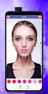 اسکرین شات برنامه Face Makeup & Beauty Selfie Makeup Photo Editor 4