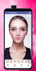 اسکرین شات برنامه Face Makeup & Beauty Selfie Makeup Photo Editor 2