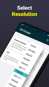 اسکرین شات برنامه Screen Resolution DPI Changer 4