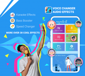 اسکرین شات برنامه Voice Changer - Audio Effects 1