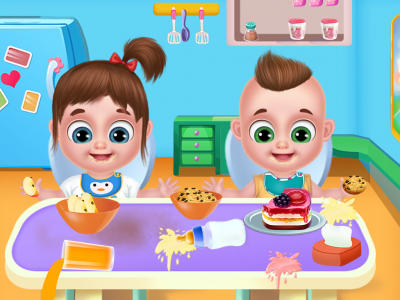 اسکرین شات بازی Twins babysitter daycare games 1