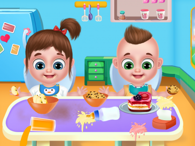 اسکرین شات 1 بازی Twins babysitter daycare games