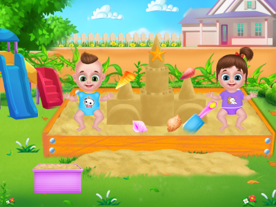 اسکرین شات بازی Twins babysitter daycare games 3