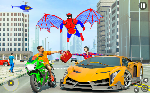 اسکرین شات بازی Flying Spider Hero: Rope Hero 8