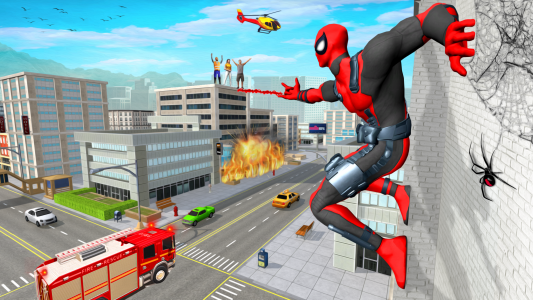 اسکرین شات بازی Flying Spider Hero: Rope Hero 2