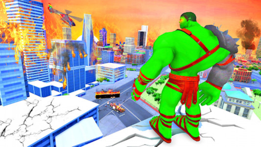 اسکرین شات برنامه Incredible Green Superhero Sim 1