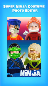 اسکرین شات برنامه Super Ninja Costume - Construction Toys Camera 3