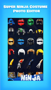 اسکرین شات برنامه Super Ninja Costume - Construction Toys Camera 5