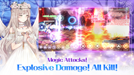 اسکرین شات 4 بازی Magical Girl: Idle Pixel Hero