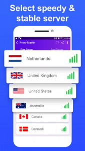 اسکرین شات برنامه Super Vpn Proxy Master : Fast Vpn Server 4