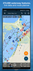 اسکرین شات 1 برنامه Water Map Live - Routes, AIS