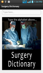 اسکرین شات برنامه Surgery Dictionary 1