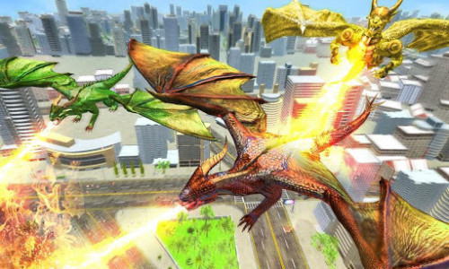 اسکرین شات برنامه Ultimate Dragon Robot Transform Battle War Game 1