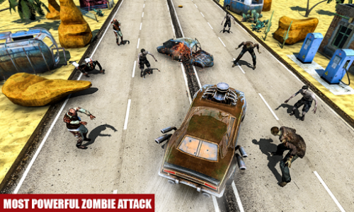اسکرین شات برنامه Zombie Car Highway Smasher Simulator 2020 3