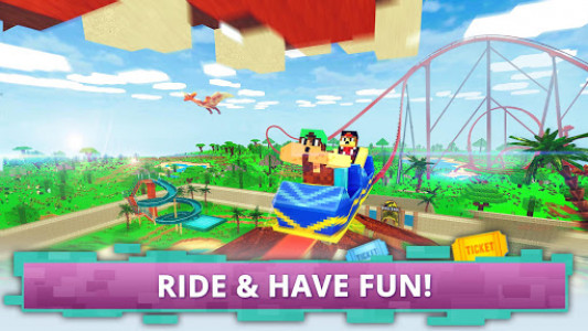 اسکرین شات بازی Dino Theme Park Craft: Ride Dinosaur Rollercoaster 3