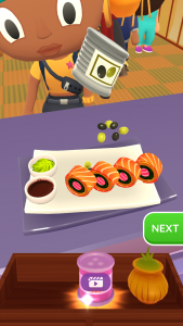 اسکرین شات بازی Sushi Roll 3D - Cooking ASMR 3