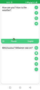 اسکرین شات برنامه Finnish - English Translator 1