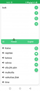 اسکرین شات برنامه Finnish - English Translator 3