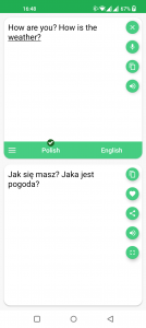 اسکرین شات برنامه Polish - English Translator 1