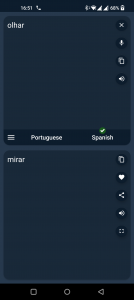 اسکرین شات برنامه Portuguese - Spanish Translato 4