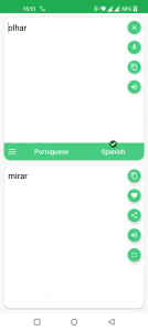 اسکرین شات برنامه Portuguese - Spanish Translato 3