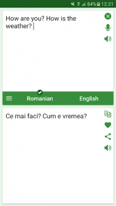 اسکرین شات برنامه Romanian - English Translator 1