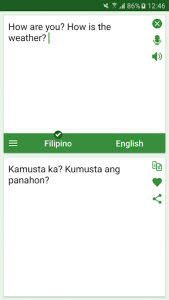 اسکرین شات برنامه Filipino - English Translator 1