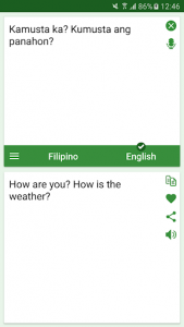 اسکرین شات برنامه Filipino - English Translator 2