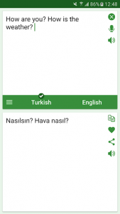 اسکرین شات برنامه Turkish - English Translator 1