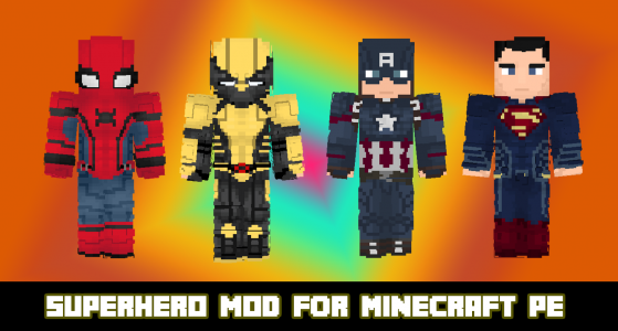 اسکرین شات برنامه Superheroes Mod for Minecraft 1