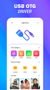 اسکرین شات برنامه OTG USB Driver For Android 1