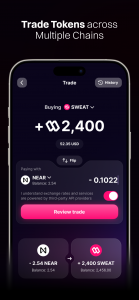 اسکرین شات 5 برنامه Sweat Wallet: Crypto & Rewards