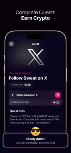 اسکرین شات 7 برنامه Sweat Wallet: Crypto & Rewards