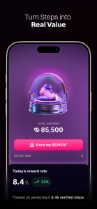 اسکرین شات 4 برنامه Sweat Wallet: Crypto & Rewards