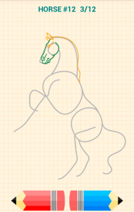اسکرین شات برنامه How to Draw Horses 3