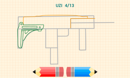 اسکرین شات برنامه How to Draw Weapons 3