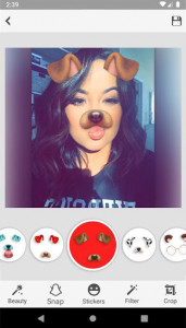 اسکرین شات برنامه Sweet Snap Face Camera - Live Filter Selfie Edit 1