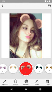 اسکرین شات برنامه Sweet Snap Face Camera - Live Filter Selfie Edit 3