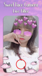 اسکرین شات 4 برنامه Sweet Face Camera Live Filter