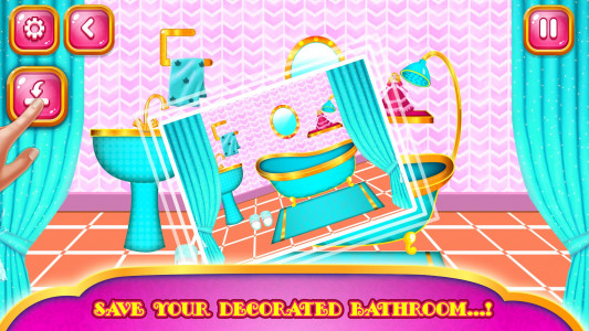 اسکرین شات برنامه Princess Bathroom Decor : Cleaning Time 2