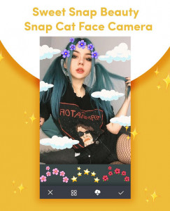 اسکرین شات برنامه Sweet Snap Beauty - Snap Cat Face Camera 1